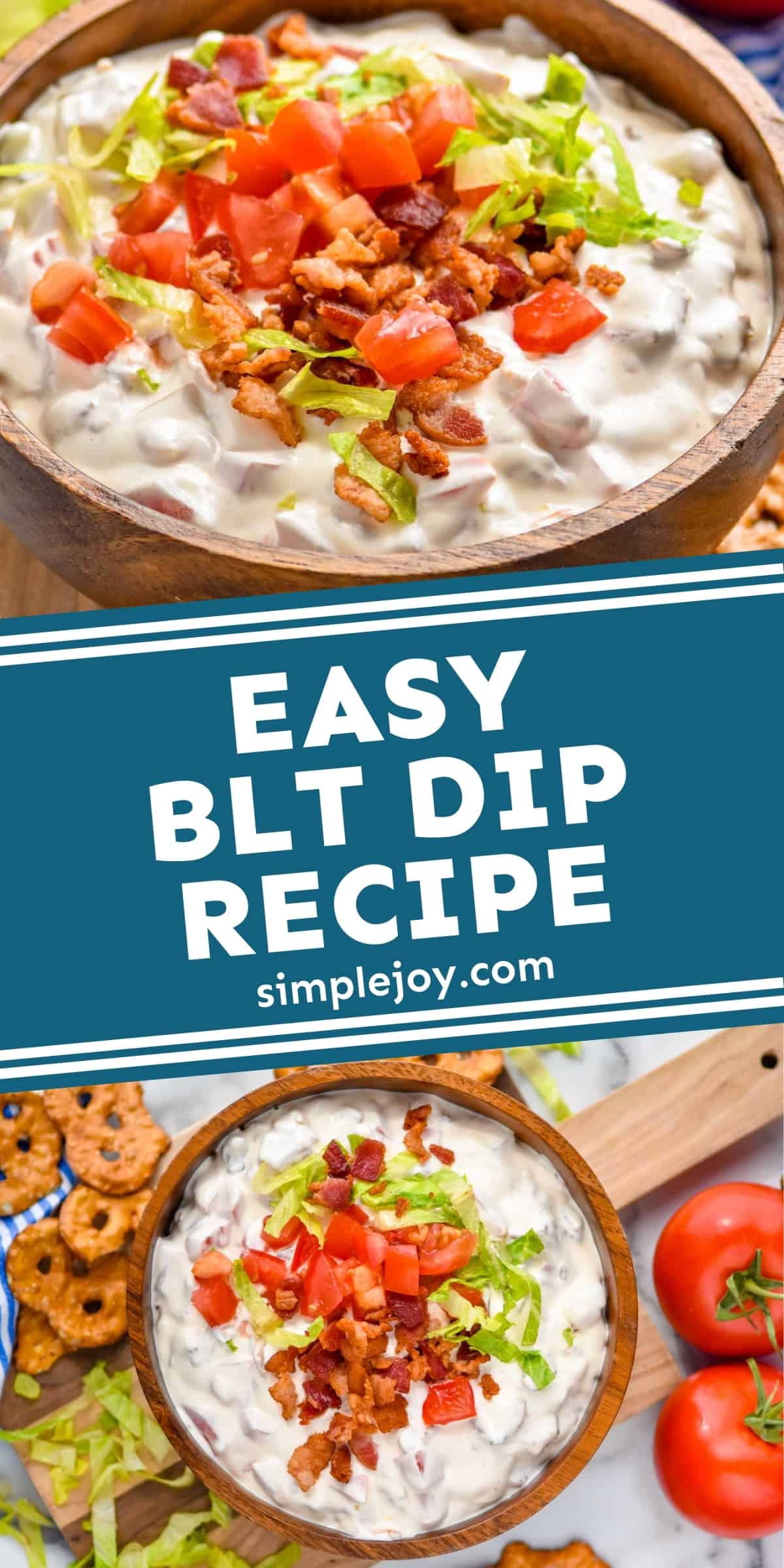 BLT Dip Recipe Cold BLT Dip Simple Joy