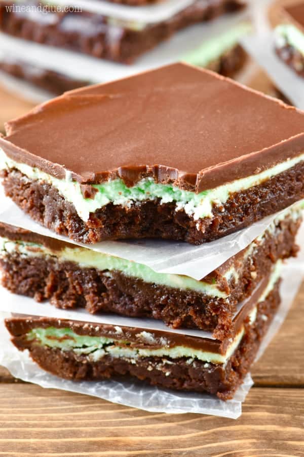 Mint Chocolate Brownies with Frosting - Simple Joy