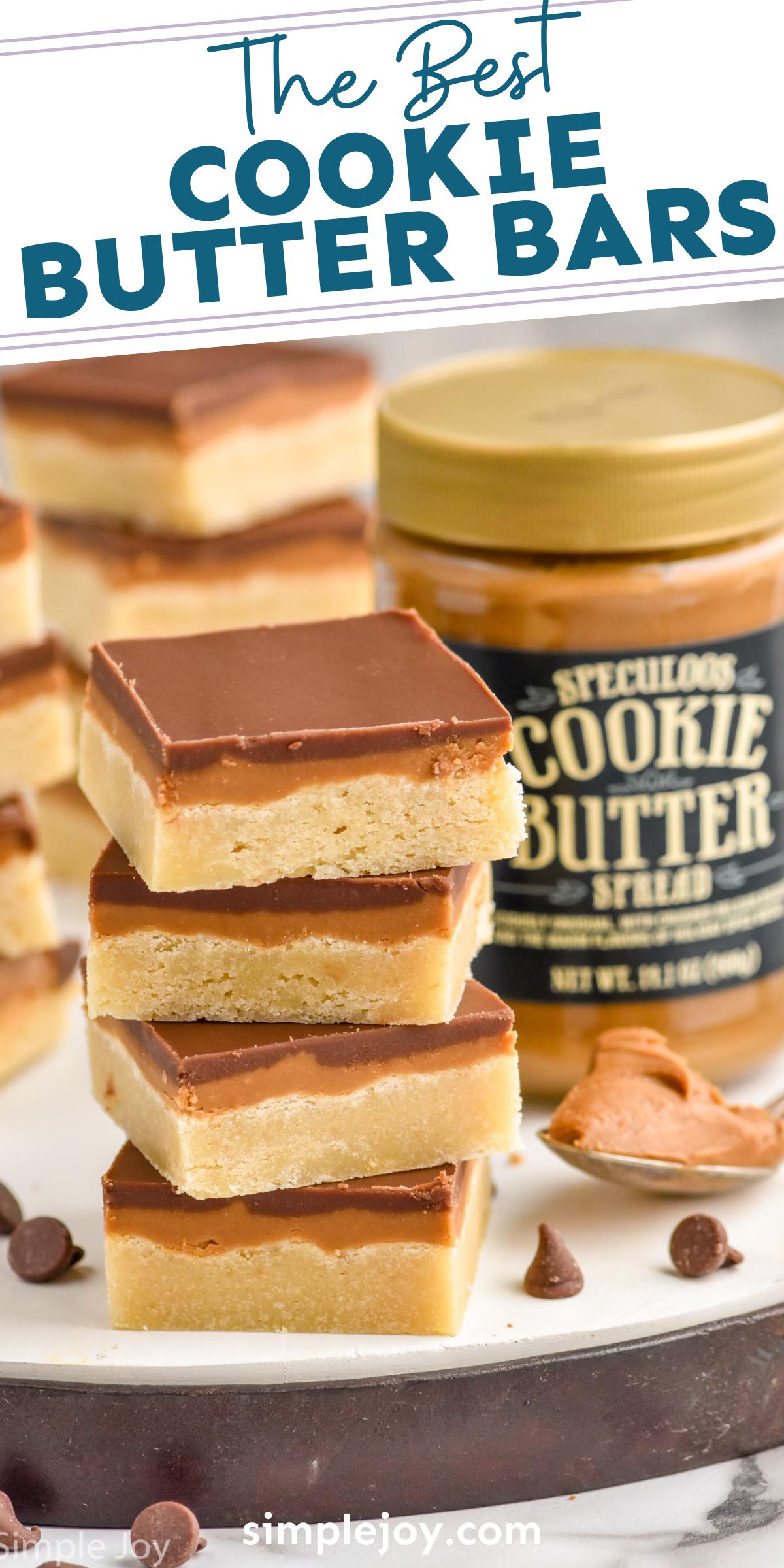 Sugar Cookie Cookie Butter Bars - Simple Joy