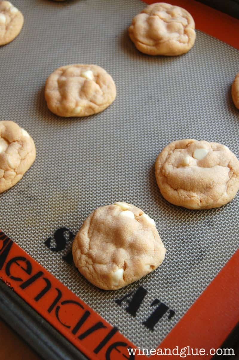 several cookies on a reusable baking mat