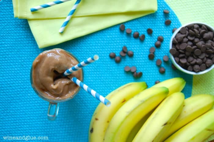 This Healthy Frozen Hot Chocolate is rich and refreshing! With only four ingredients and just a few calories, you'll want to make this all the time.