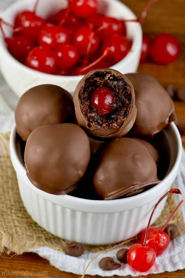 These Chocolate Covered Cherry Brownie Bombs have to be part of your life! 