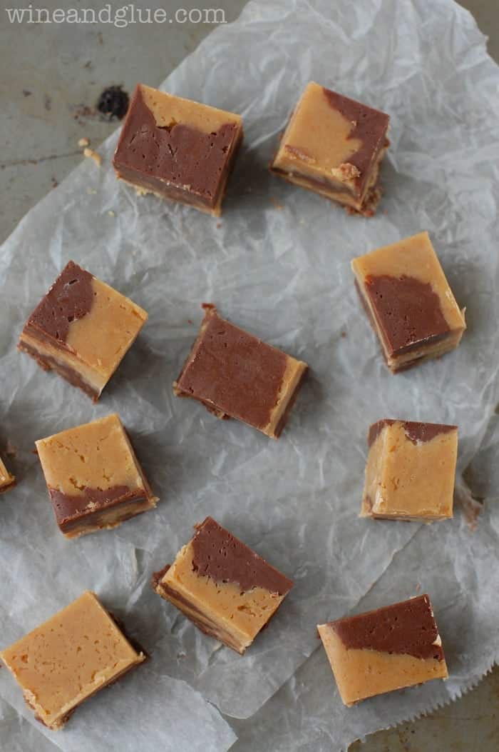 Peanut Butter Nutella Fudge is the perfect combo of your favorite flavors in one delightful treat. Super easy to make and totally scrumptious!