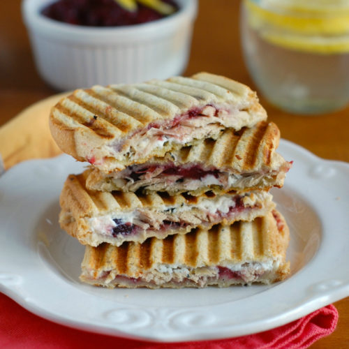 Leftover Turkey Cranberry Pesto Panini Simple Joy