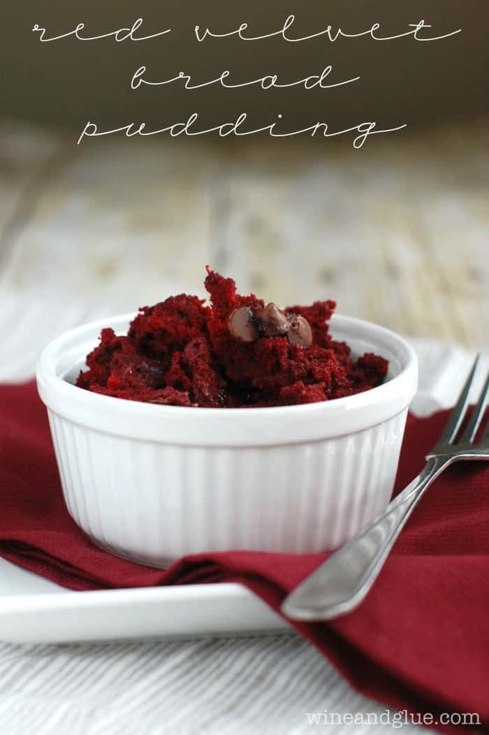 This Red Velvet Bread Pudding Recipe is a decadent dessert, with rich red velvet cake mixed with a mouth watering custard. Definitely a crowd pleaser!