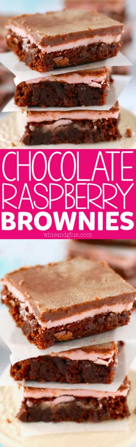  These Chocolate Raspberry Brownies are deliciously easy and such a perfect flavor combo!