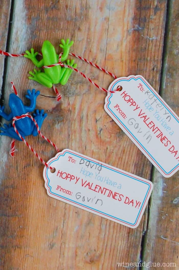 {FREE} Valentine Printable! | www.wineandglue.com | Have a Hoppy Valentine's Day Printable!