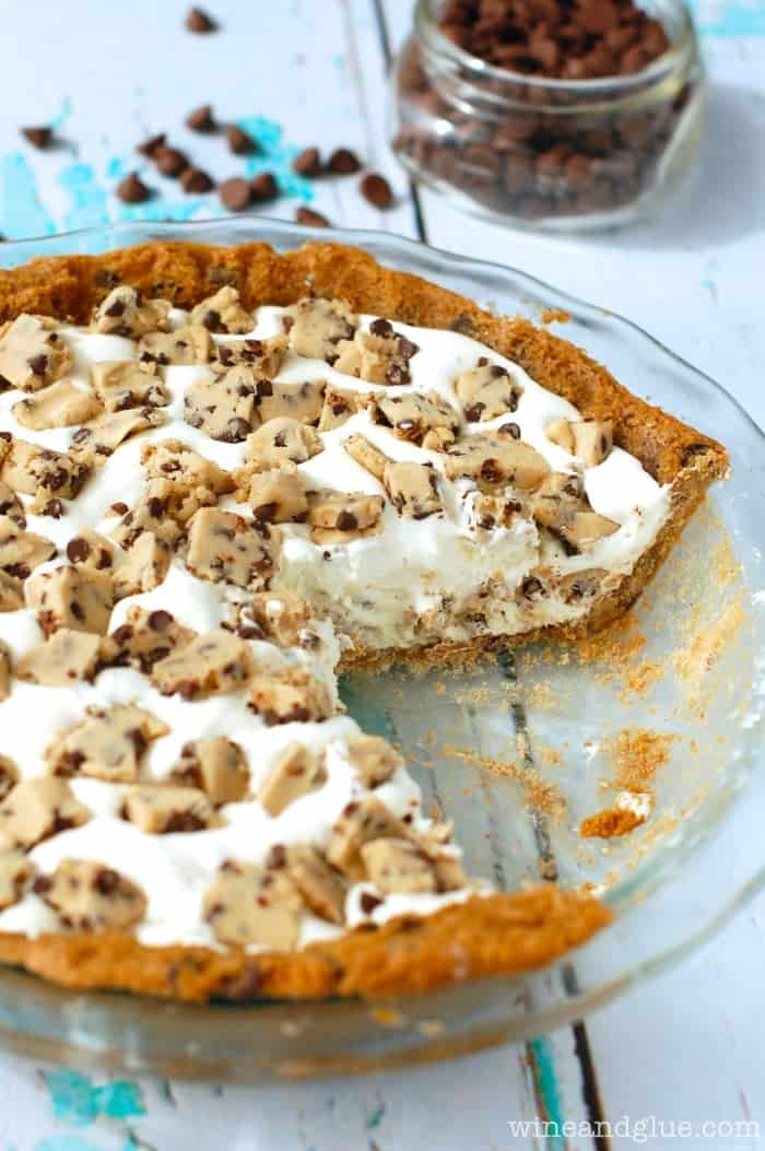 Cookie dough ice cream pie will have everyone begging for more. 