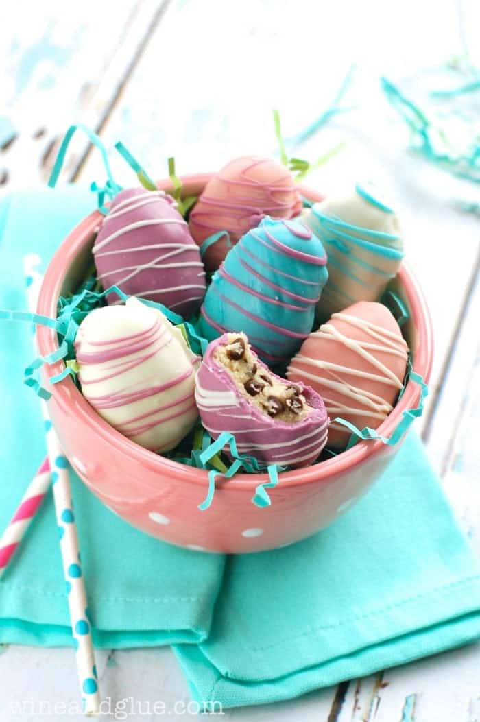 These Easter Egg Cookie Dough Truffles are beautiful on the outside and irresistibly yummy on the inside!