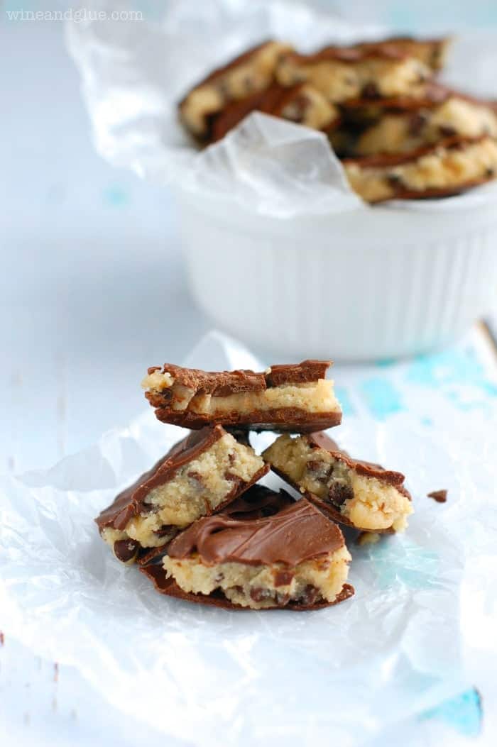 This Cookie Dough Bark is deliciously addictive and super easy!