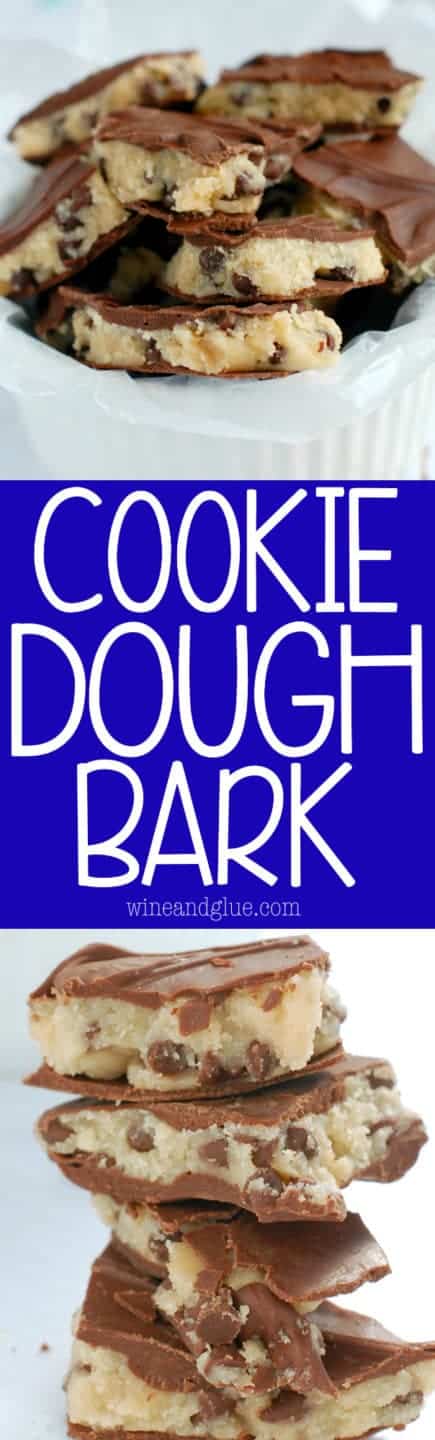 This Cookie Dough Bark is deliciously addictive and super easy!