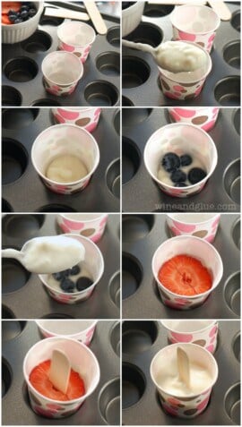 Strawberry Blueberry Yogurt Pops - Simple Joy