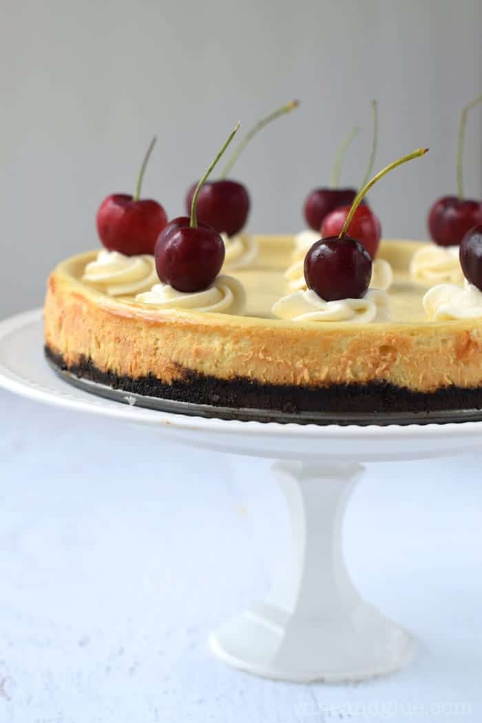 Indulge your sweet tooth with Vanilla Bean Cheesecake. 