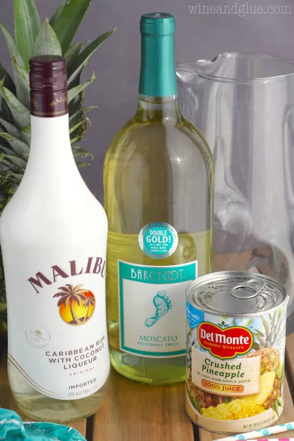 This Pina Colada Sangria literally takes less than five minutes to throw together, but is so insanely delicious that you'll want to make at least two batches, since your party guests will go nuts for it.