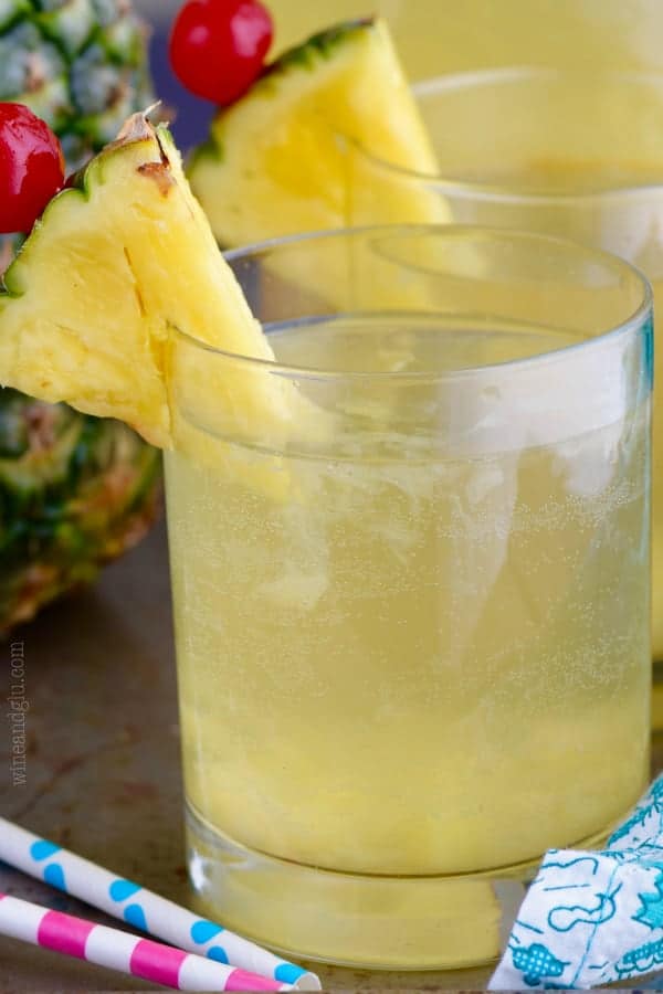 This Pina Colada Sangria literally takes less than five minutes to throw together, but is so insanely delicious that you'll want to make at least two batches, since your party guests will go nuts for it.