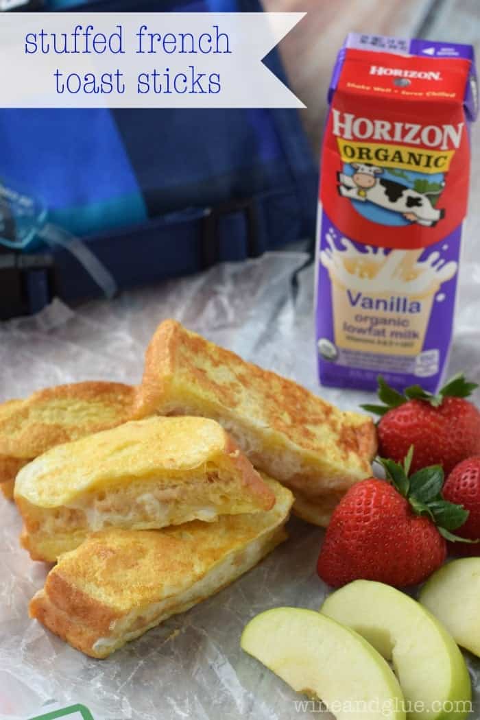 Stuffed French Toast Sticks | www.wineandglue.com | A super delicious lunch or breakfast!