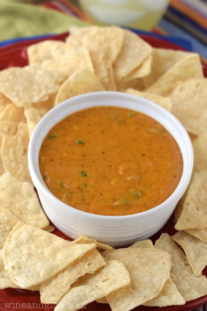 This Homemade Queso Sauce comes together in a flash and is super yummy!