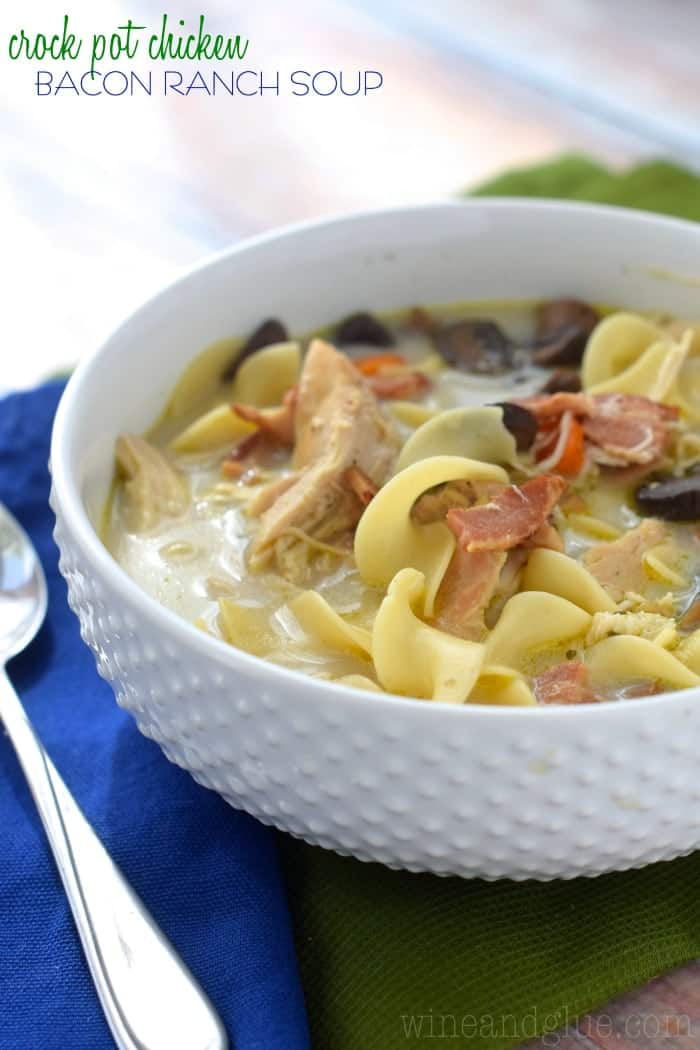 Crock Pot Chicken Bacon Ranch Soup