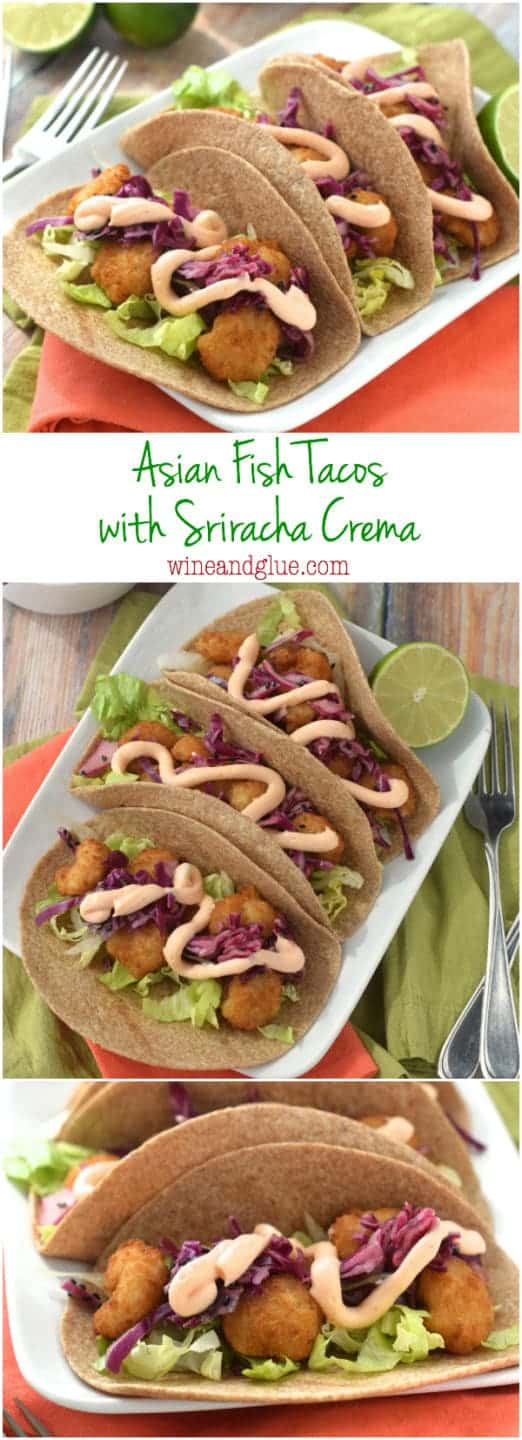 Asian Fish Tacos that are perfect for an easy weeknight meal, but taste restaurant good!