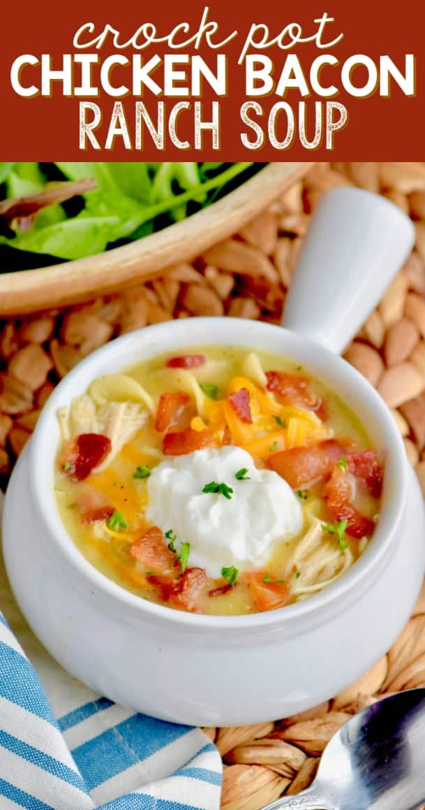 Crock Pot Chicken Bacon Ranch Soup - Simple Joy