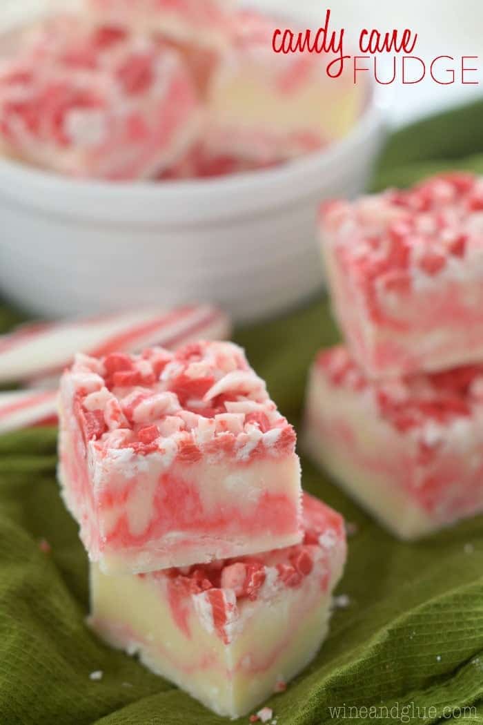 This Candy Cane Fudge is super easy, and a fun holiday treat!