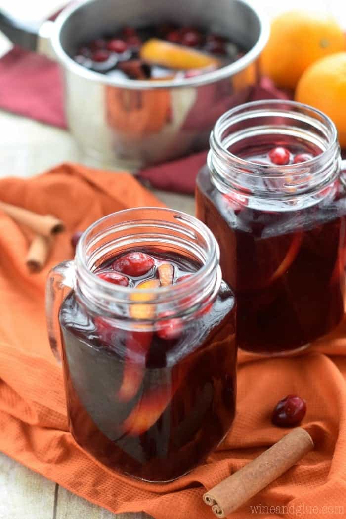 This Cranberry Orange Mulled Wine is the perfect drink for your holiday party!