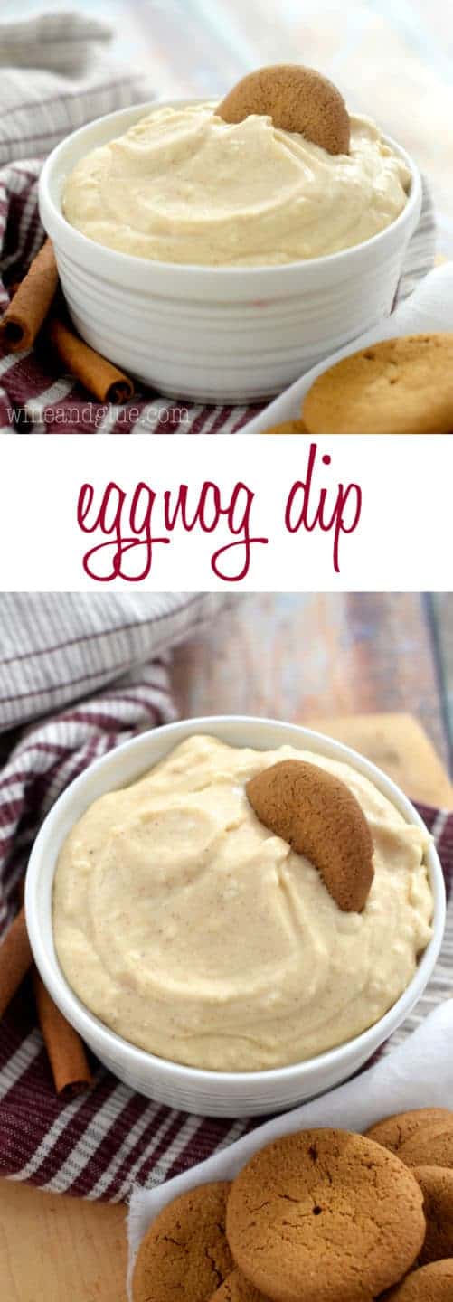 This Eggnog Dip, delicious and simple, comes together easily and is perfect for holiday parties!