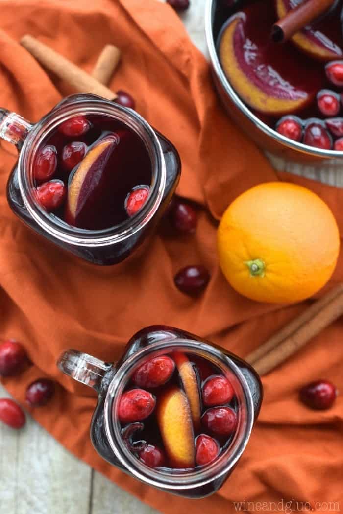 This Cranberry Orange Mulled Wine is the perfect drink for your holiday party!