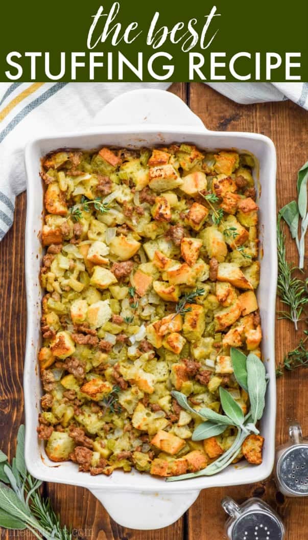 homemade stuffing with sausage