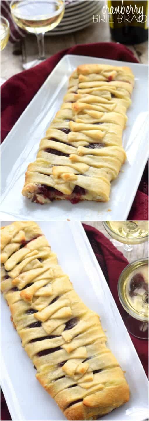 This Cranberry Brie Braid could not be easier, but it is gorgeous and makes for a great fancy appetizer!