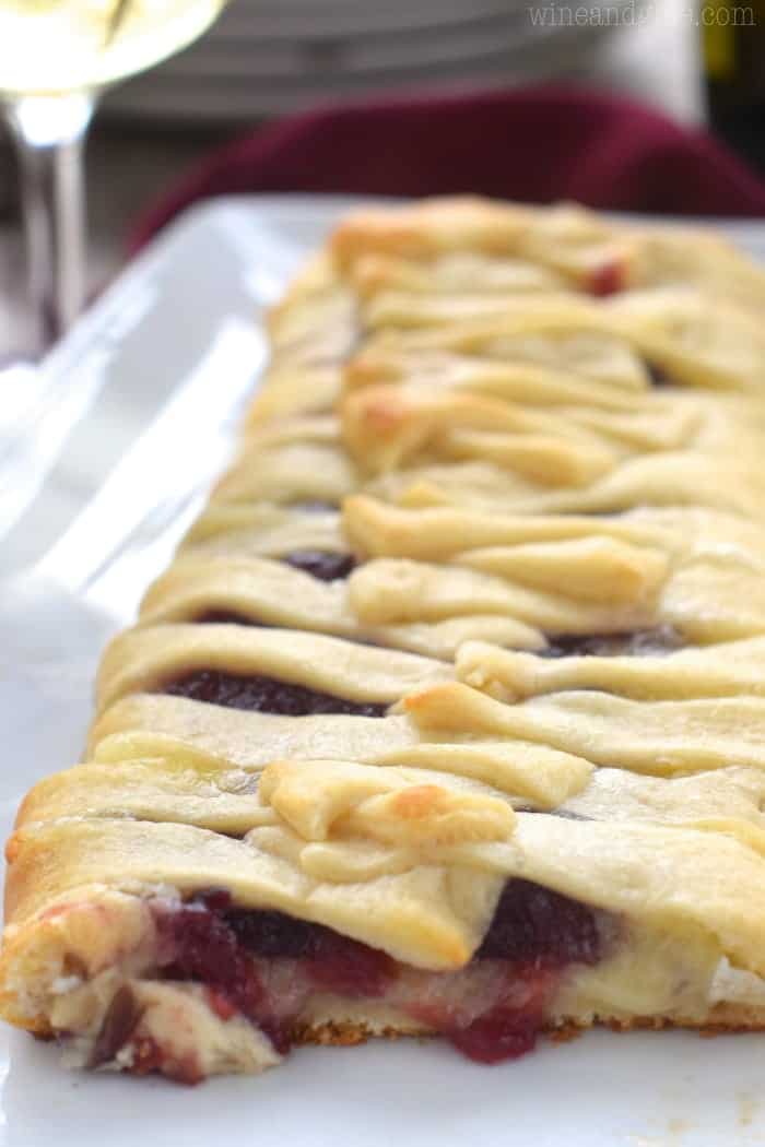 This Cranberry Brie Braid could not be easier, but it is gorgeous and makes for a great fancy appetizer!