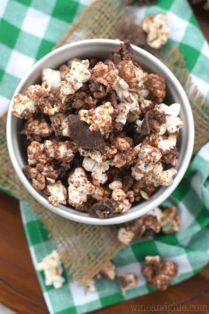 This Grasshopper Popcorn is ridiculously easy, fast, and addictively yummy!