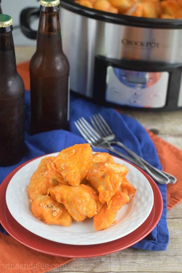 This Crock Pot Buffalo Bread is pretty much as simple and delicious as it gets!