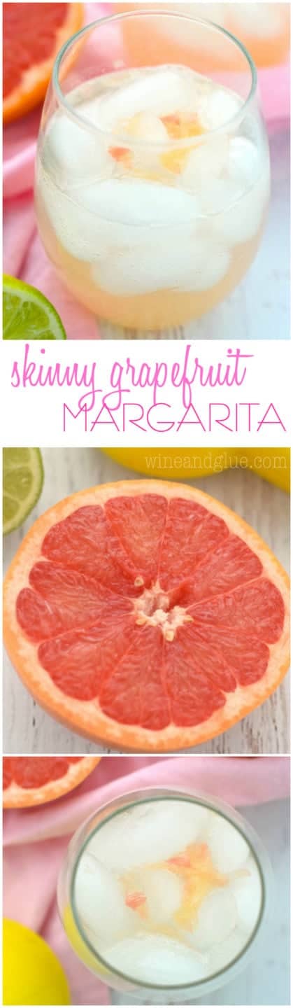 This Skinny Grapefruit Margarita is the perfect amount of sweet and delicious, but only about 120 calories!