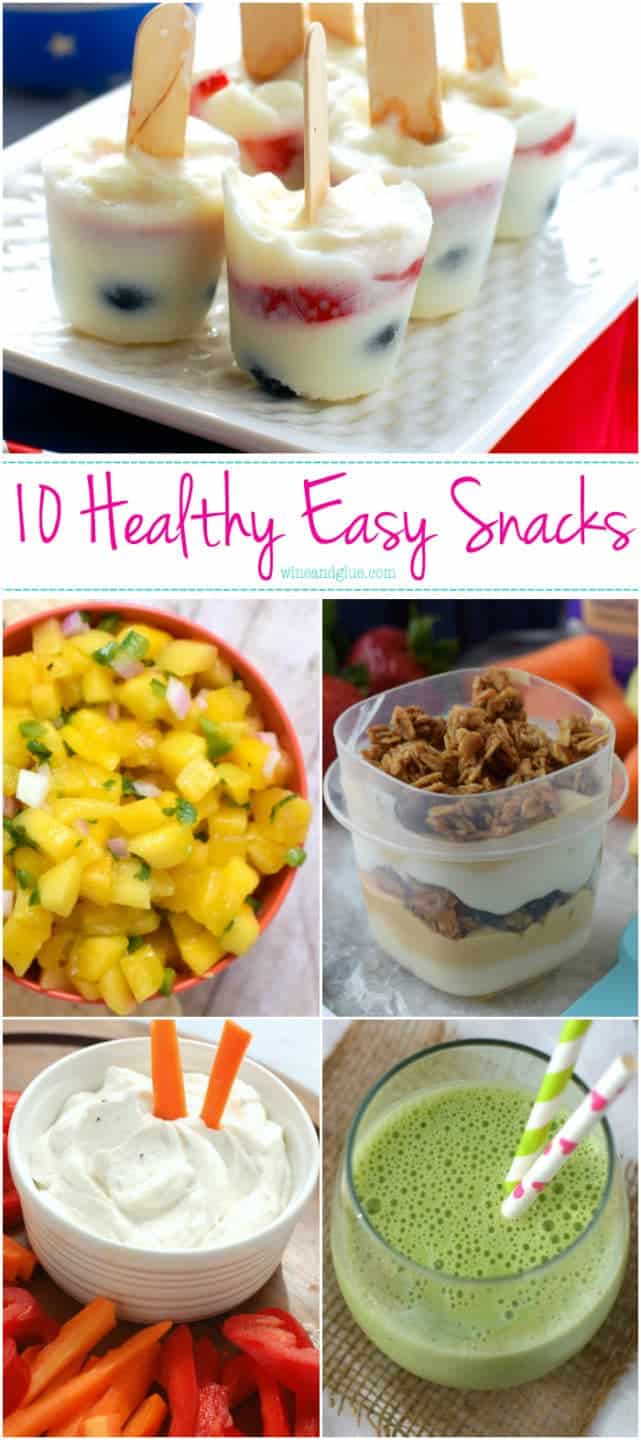 10 Healthy Snacks that are also really easy to put together!