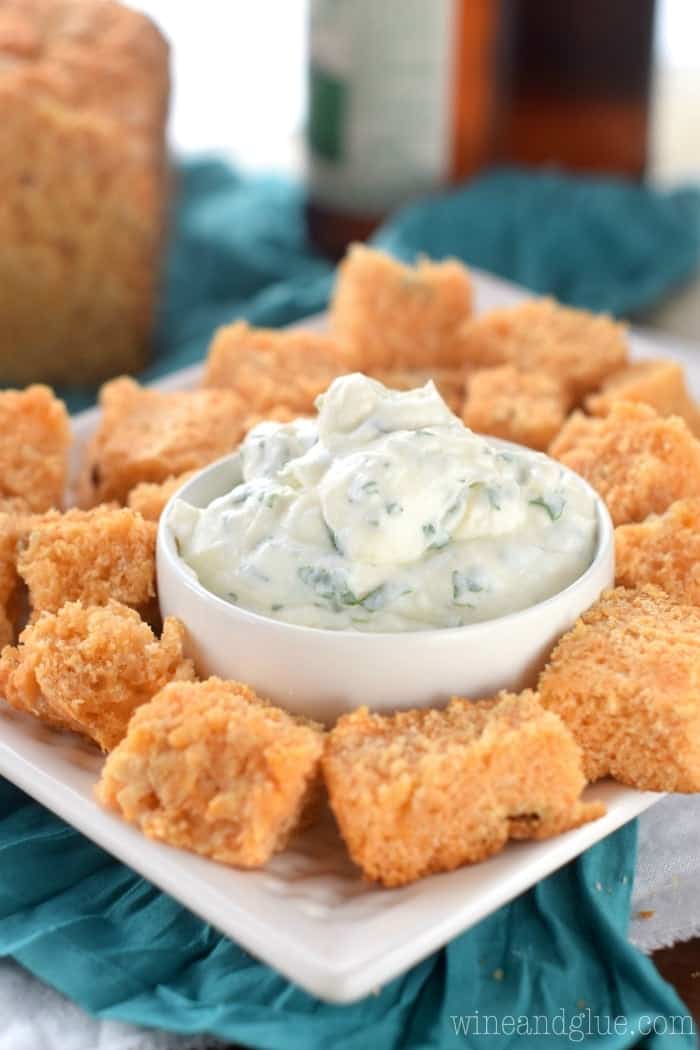 This Light Ranch Dip makes for a great appetizer!  Plus it’s lower in calories than everything else on the table!