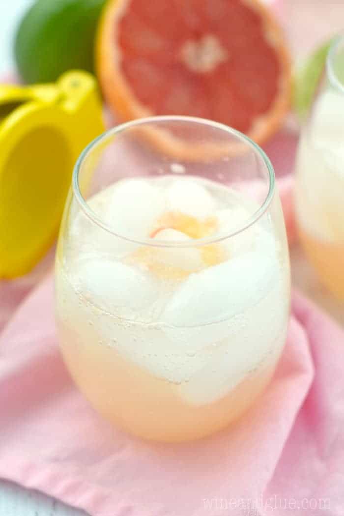 This Skinny Grapefruit Margarita is the perfect amount of sweet and delicious, but only about 120 calories!