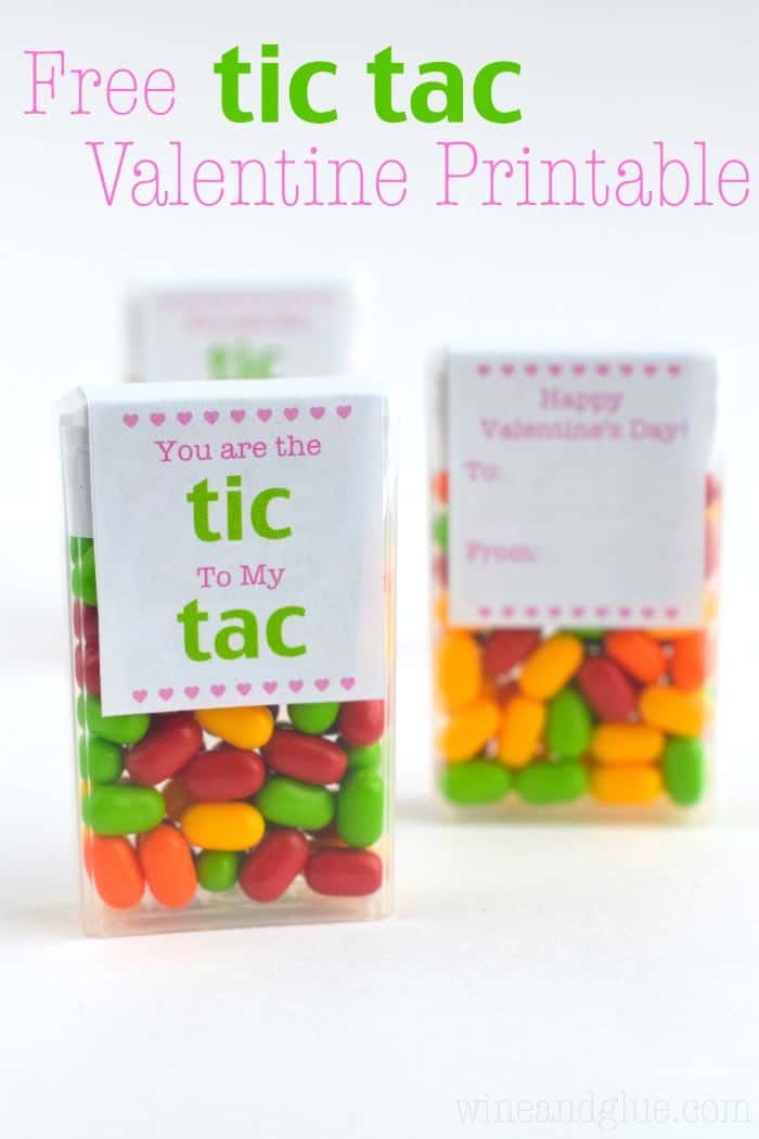 This Free Tic Tac Valentine Printable sheet make for an easy and super cute Valentine!