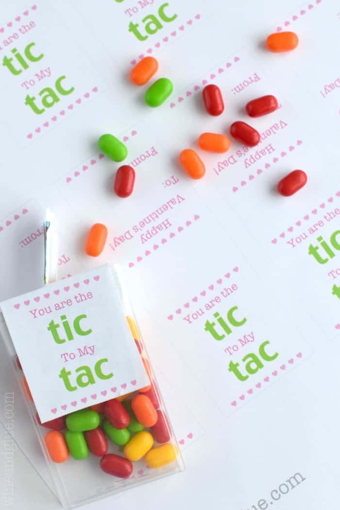 This Free Tic Tac Valentine Printable sheet make for an easy and super cute Valentine!