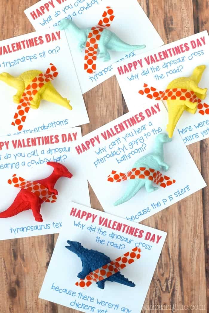 A cute Dinosaur Valentine that comes complete with a funny joke!  What more could you ask for? 