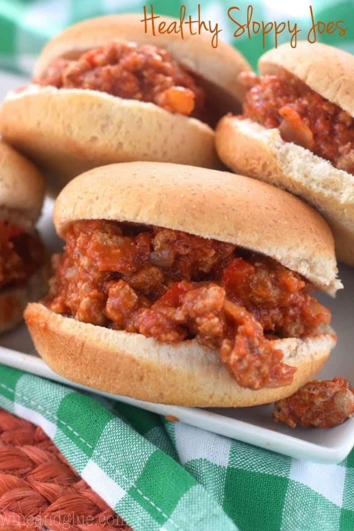 These Healthy Sloppy Joes have all the yumminess of the original but without all the fat and with less calories!