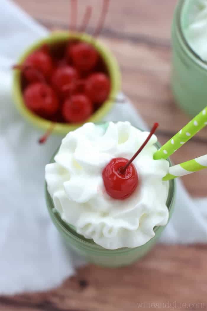 This Skinny Shamrock Shake is a much lighter way to enjoy this fun treat!