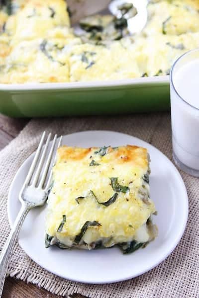 Spinach Artichoke Egg Casserole