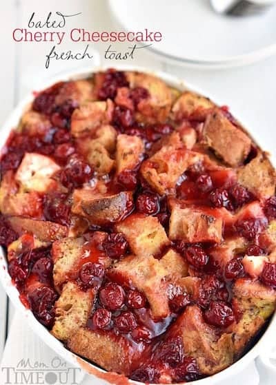 Baked Cherry Cheesecake French Toast