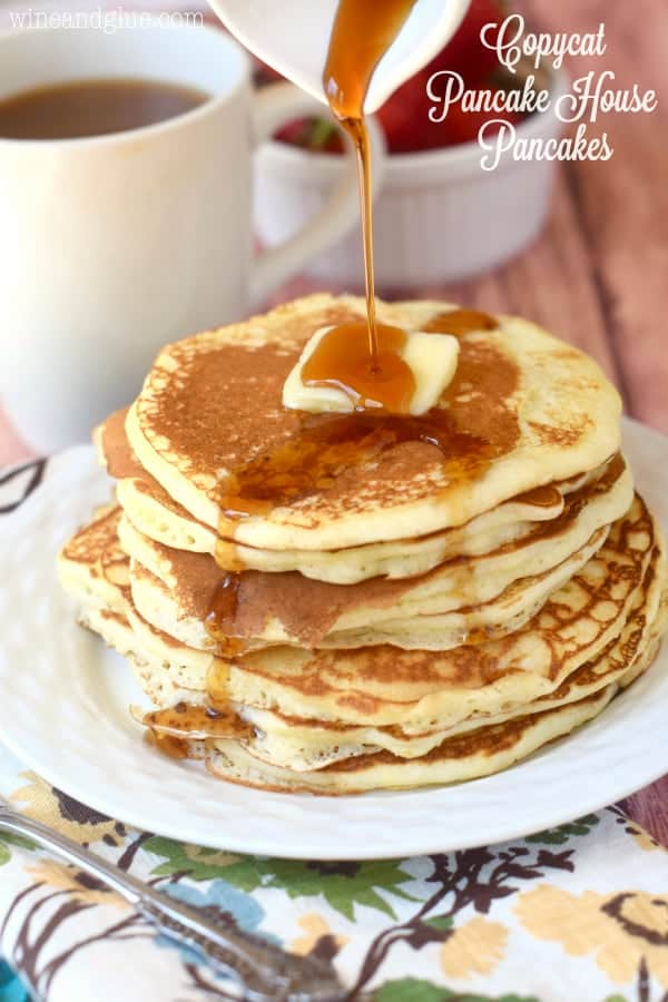These Copycat Pancake House Pancakes are perfectly delicious buttermilk pancakes that you can have at home!