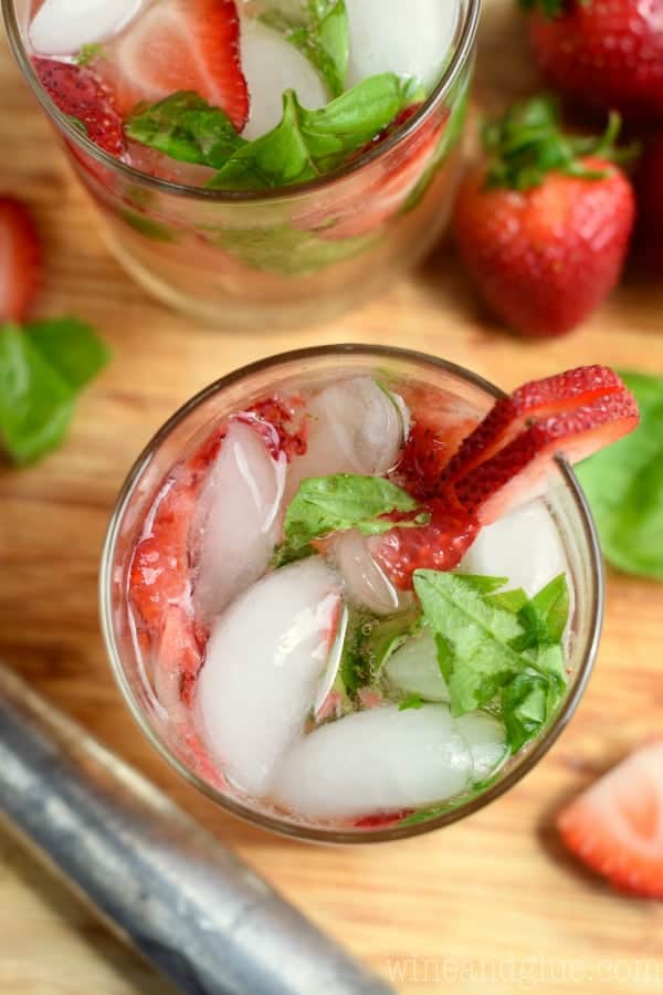 This Strawberry Basil "Mojito" is made the same way you make a mojito, but with basil instead of mint. Such a delicious and refreshing drink perfect for summer!