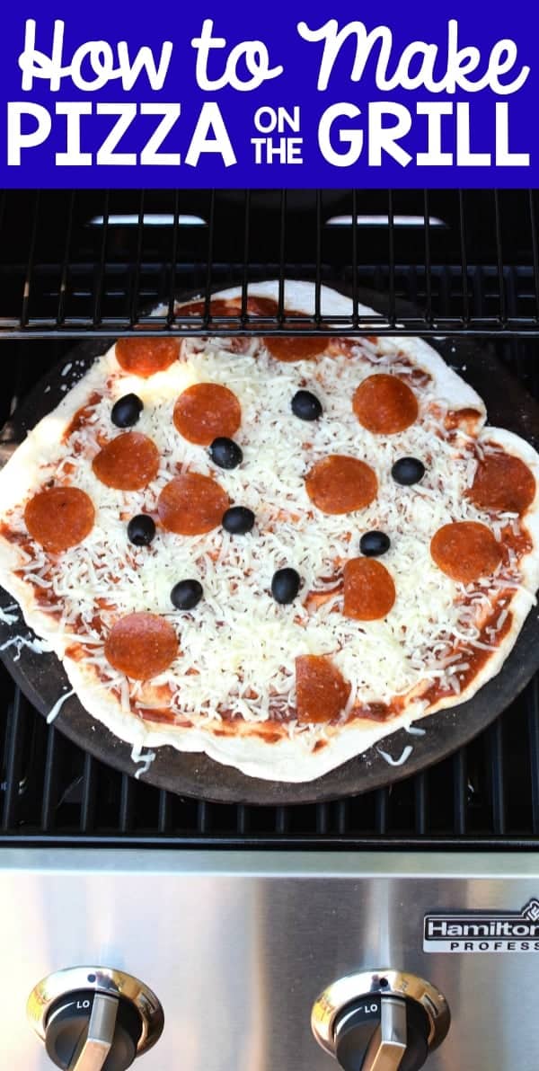 How to Make Pizza on the Grill! This is our absolute favorite way to make pizza, and we do it once a week in the summer.