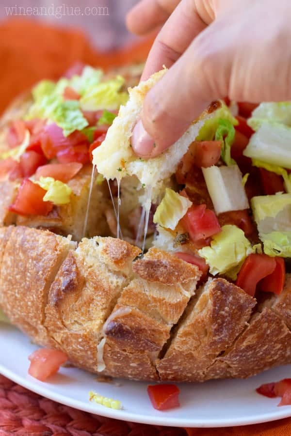 This Ranch BLT Pull Apart Bread is super simple to put together but is packed with flavor!