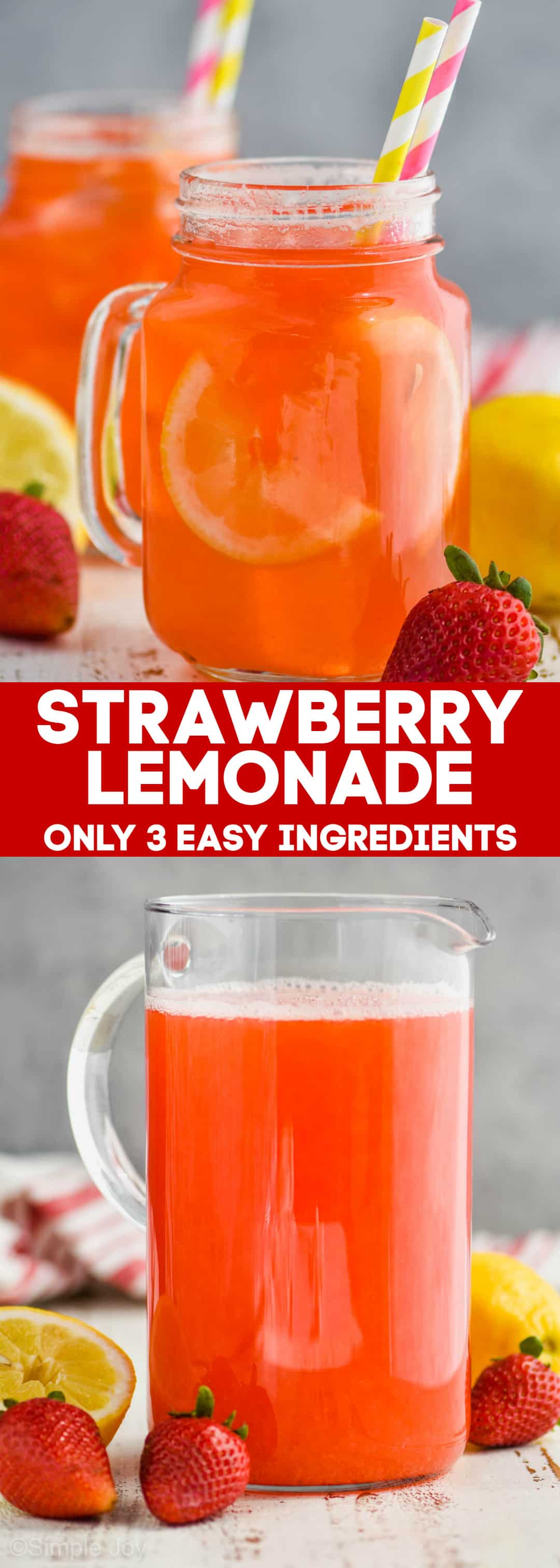 Fresh Strawberry Lemonade - Simple Joy