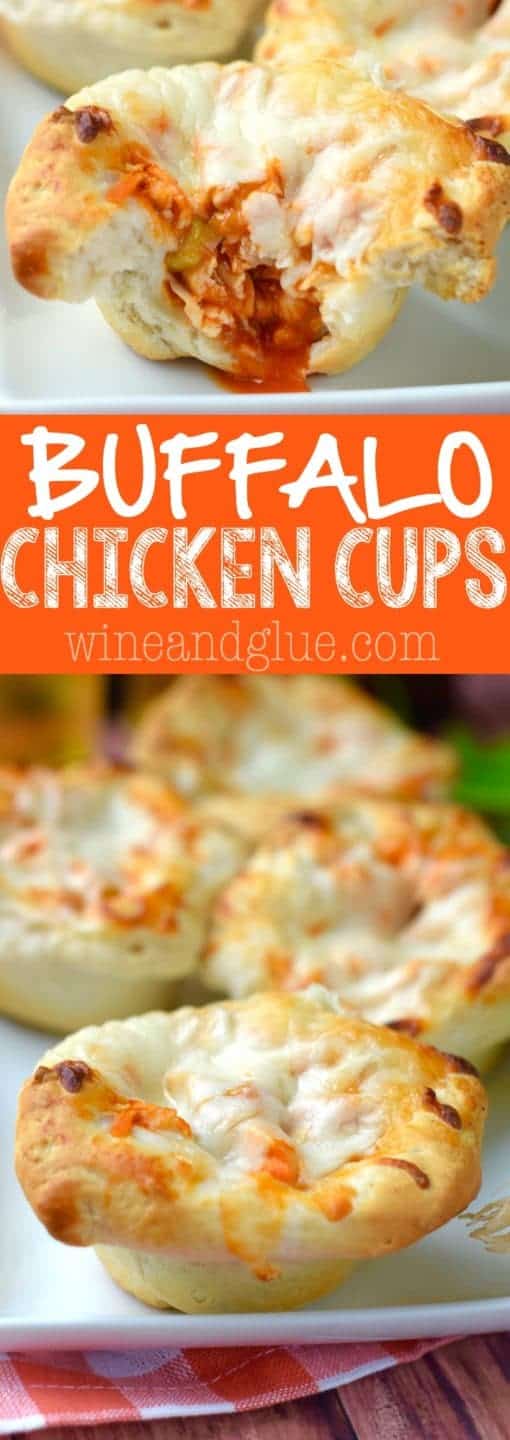 Buffalo Chicken Cups that are super simple to make and totally delicious!